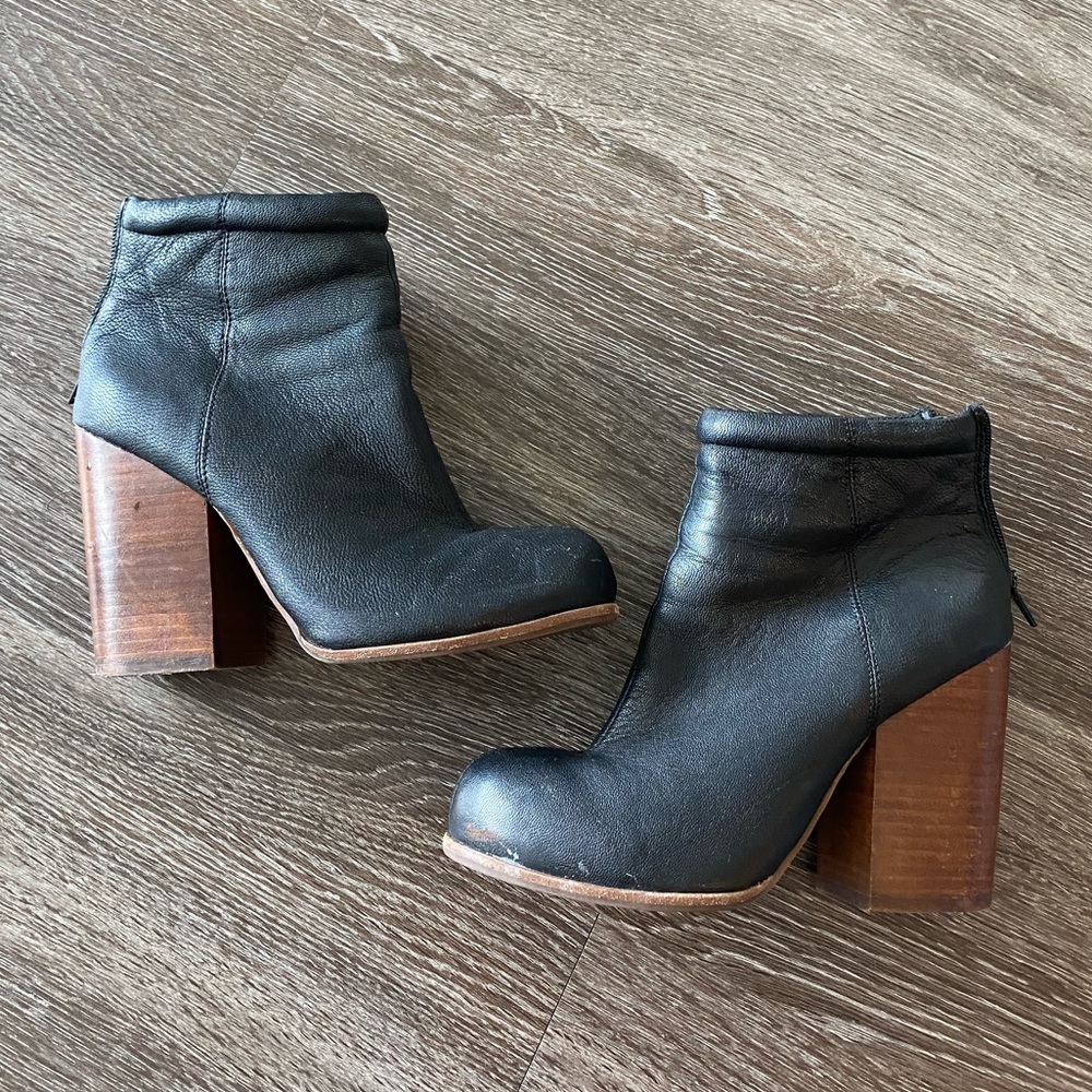 Aldo | Black Block Heel Booties